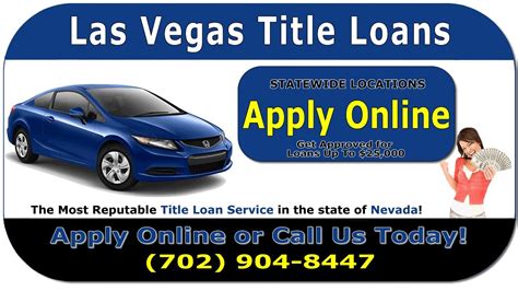 Auto Title Loans Las Vegas Nv